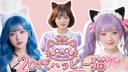 20代ハッピー猫